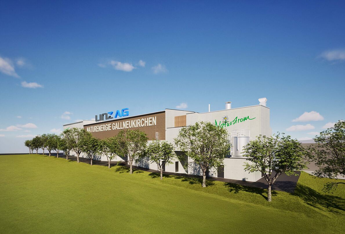 Naturenergie Gallneukirchen (Rendering, Ansicht Südwesten)