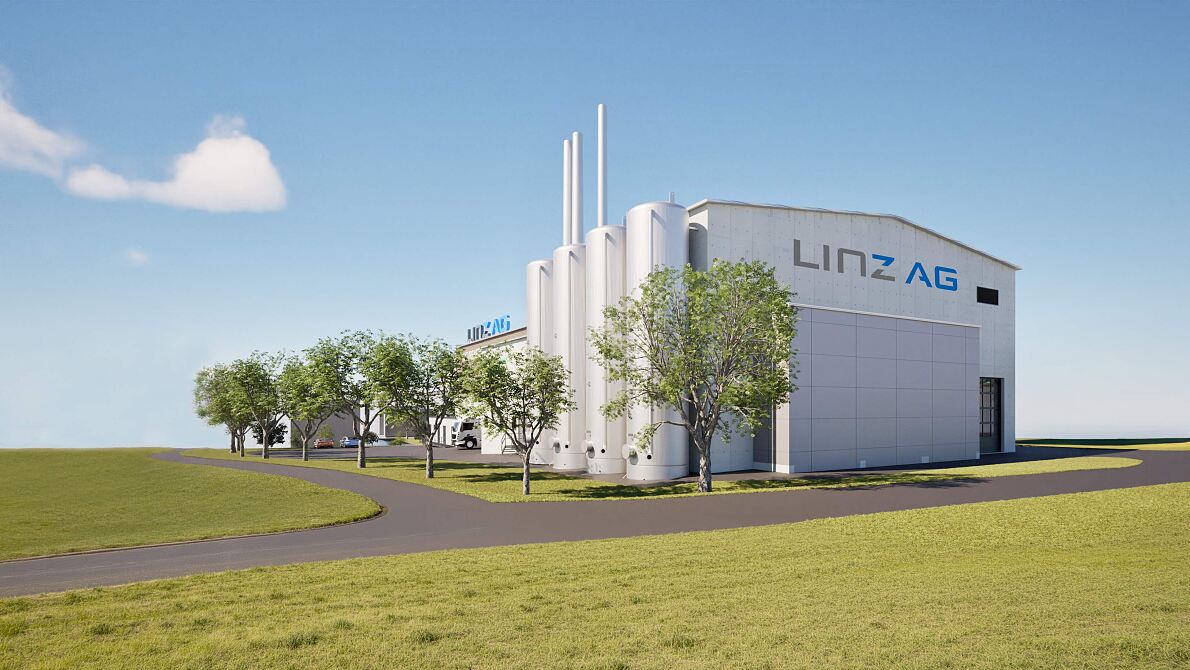 Naturenergie Gallneukirchen (Rendering, Ansicht Nordosten)