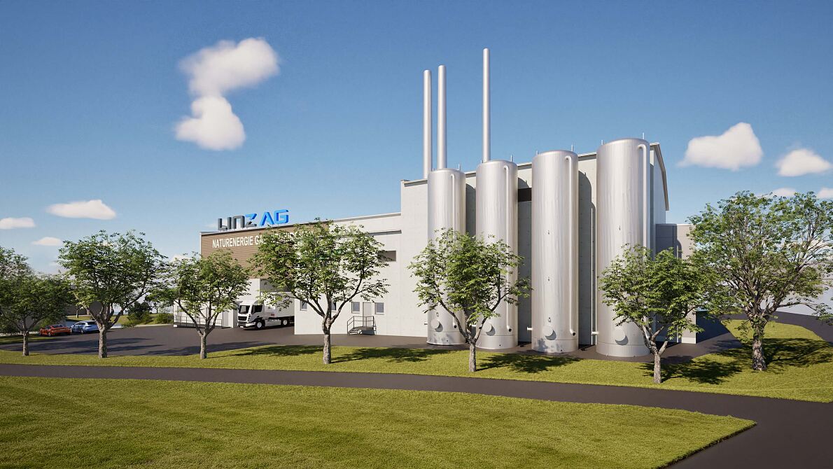Naturenergie Gallneukirchen (Rendering, Ansicht Osten)
