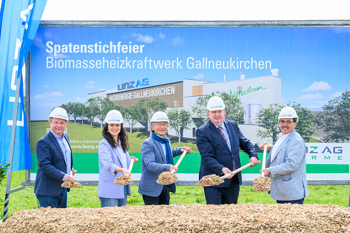 Offizieller Spatenstich Biomasseheizkraftwerk Gallneukirchen