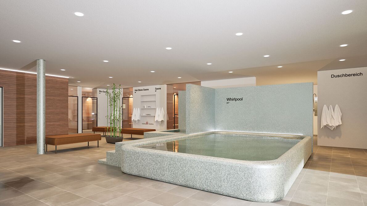 Entwurf Sauna- und Wellnesbereich Wellnessoase Hummelhof