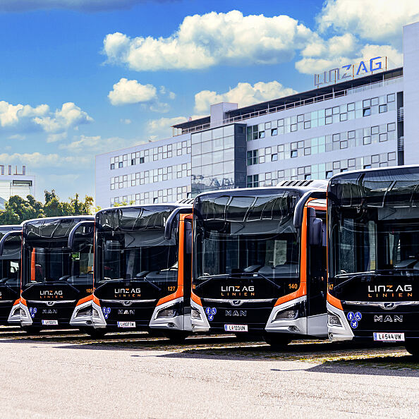 Autobusse der LINZ AG LINIEN