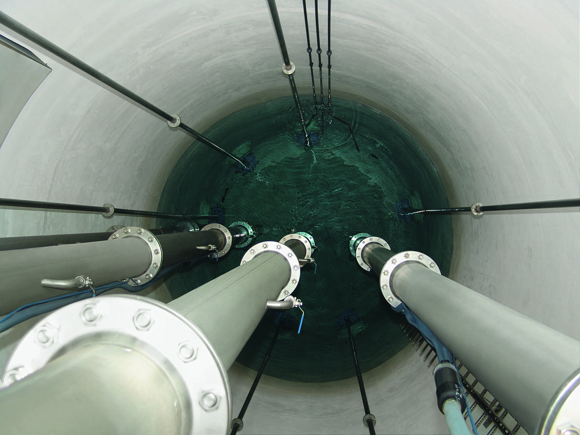 Horizontalfilterbrunnen im Wasserwerk Goldwörth