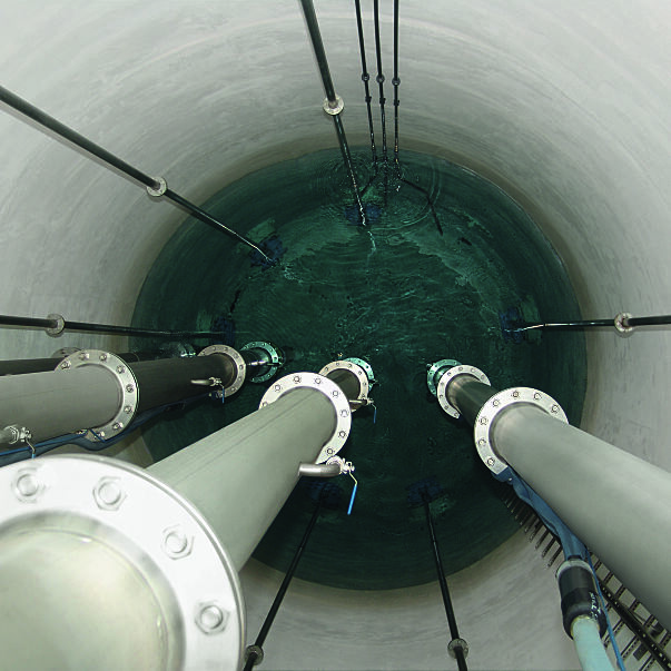 Horizontalfilterbrunnen im Wasserwerk Goldwörth