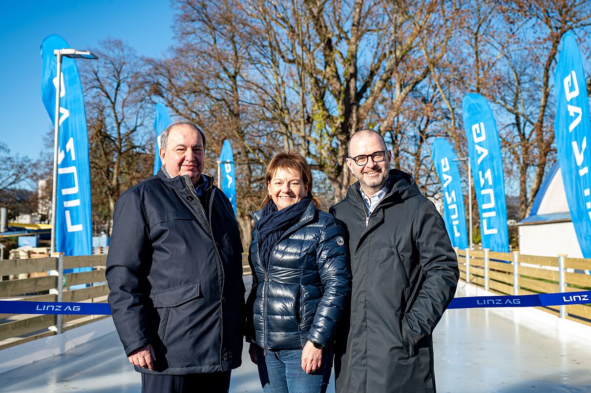 GD Erich Haider,  Karin Hörzing und Dietmar Prammer