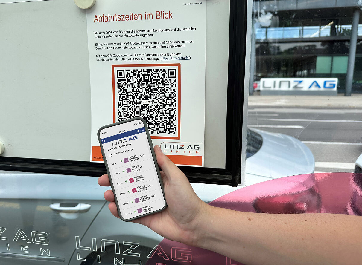 „Scan4Info“ ist der neuer digitale Service der LINZ AG LINIEN