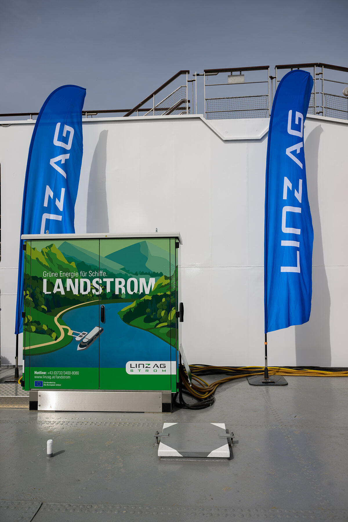 Landstrom-Anlage (Foto: LINZ AG)