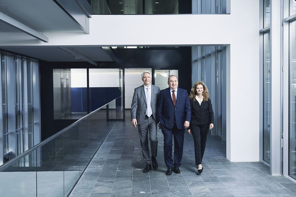LINZ AG-Vorstand (Siligan, Haider, Rinner; Foto: Robert Maybach)