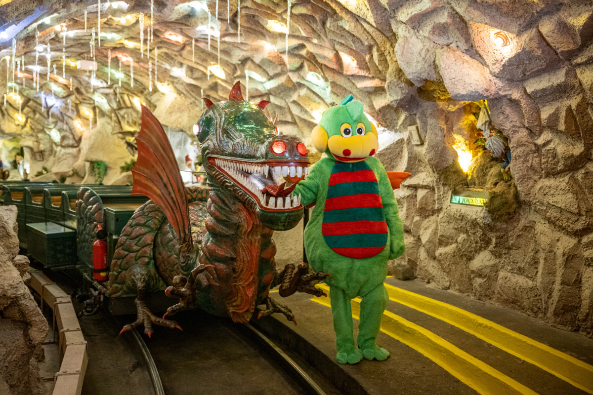 Lenzibald und Maskottchen Sebastian